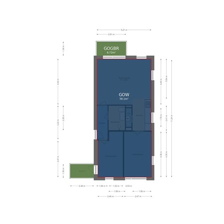 Floorplan - Jungfrau 142, 3524 WN Utrecht